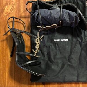 Saint Laurent Cassandra Leather Heels